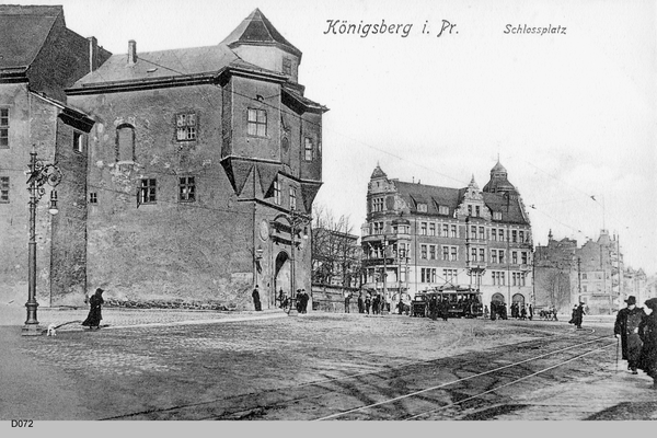Königsberg, Schloßplatz mit Blick zum Münzplatz