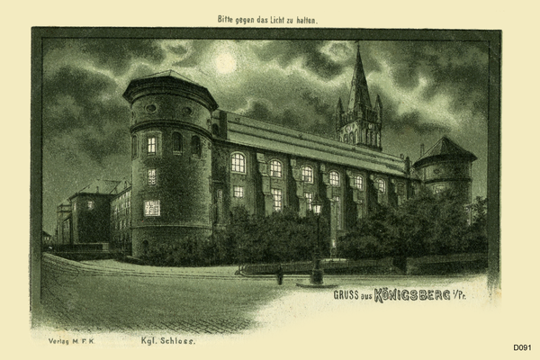 Königsberg, Schloß bei Nacht
