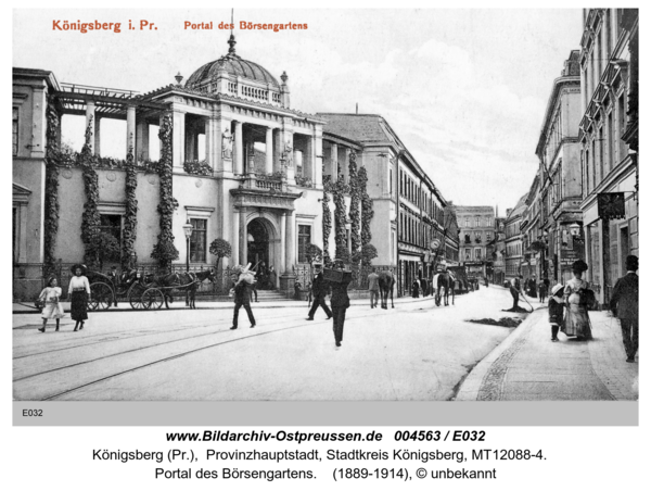Königsberg, Portal des Börsengartens
