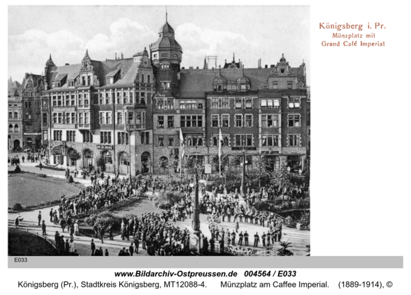 Königsberg, Münzplatz am Caffee Imperial