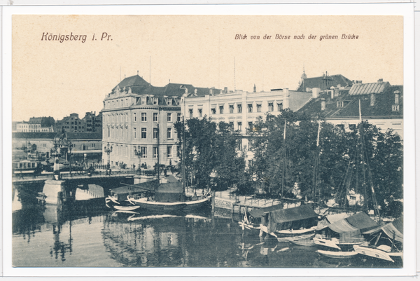 Königsberg, Blick auf die Grüne Brücke