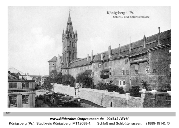 Königsberg, Schloß und Schloßterrassen