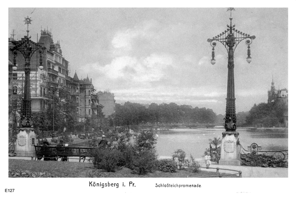 Königsberg, Schloßteichpromenade vom Münzplatz