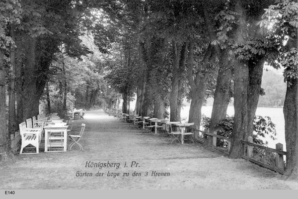 Königsberg, Garten der Loge zu den drei Kronen