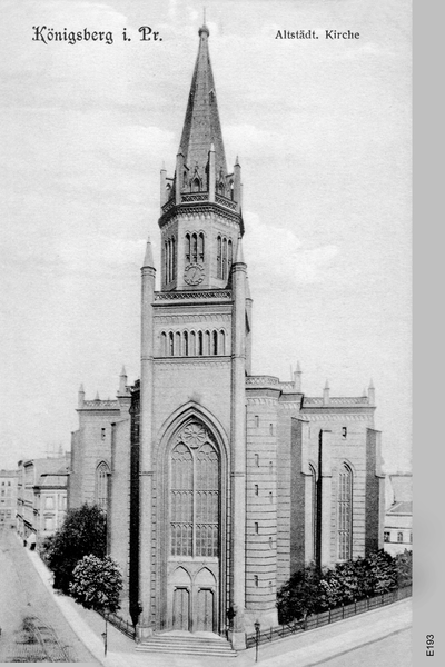 Königsberg, Altstädtische Kirche, Kirchturm