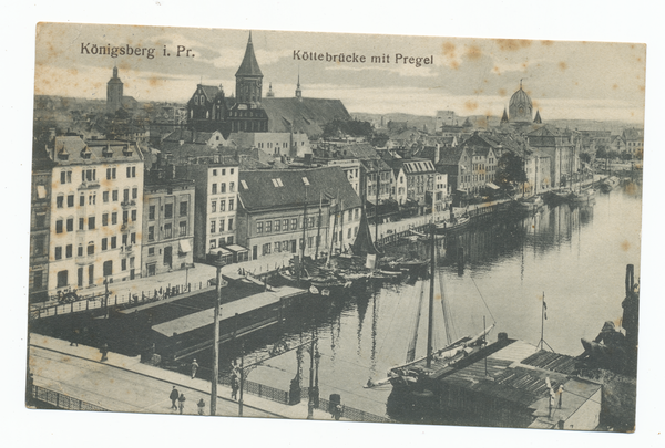 Königsberg (Pr.), Blick von der Börse zum Dom