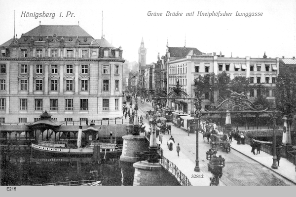 Königsberg, Grüne Brücke, Kneiphöfsche Langgasse