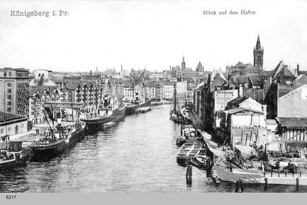 Königsberg, Hundegatt, Blick auf den Hafen