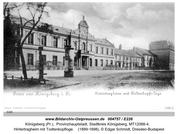 Königsberg (Pr.), Hintertragheim mit Todtenkopfloge