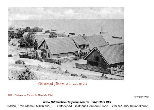 Nidden, Ostseebad, Gasthaus Hermann Blode