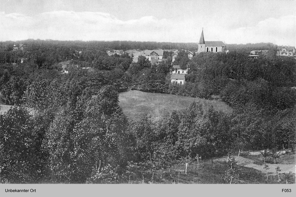 Ostpreußen, unbekannter Ort mit Dorfkirche