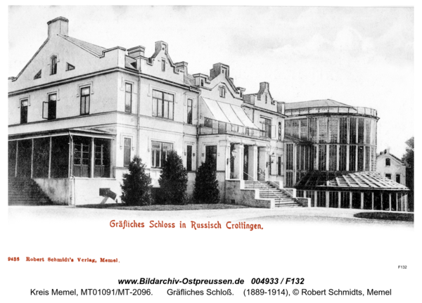 Crottingen (Kretynga), Gräfliches Schloß