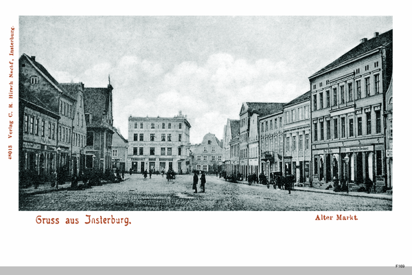 Insterburg, Alter Markt, Blick zur Königsberger Str.