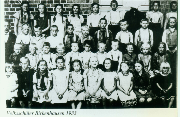 Birkenhausen, Schulklasse 1933