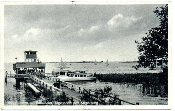 Schwenzaitsee, Regattaturm am Waldhaus "Jägerhöhe"