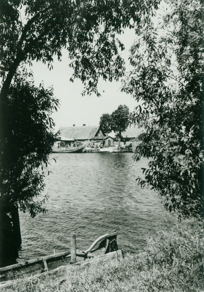 Karkeln, Blick zum Haus von Fischhändler Trunschel