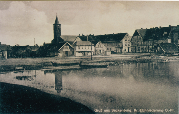 Seckenburg, Marktplatz, Greituschke und Kirche