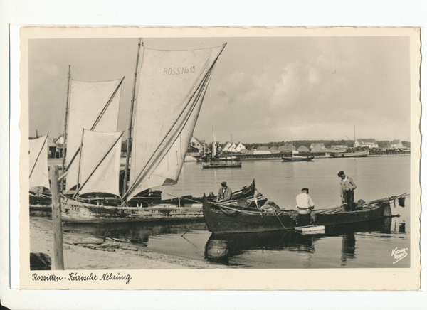 Rossitten Kr. Samland, Fischerkähne im Hafen