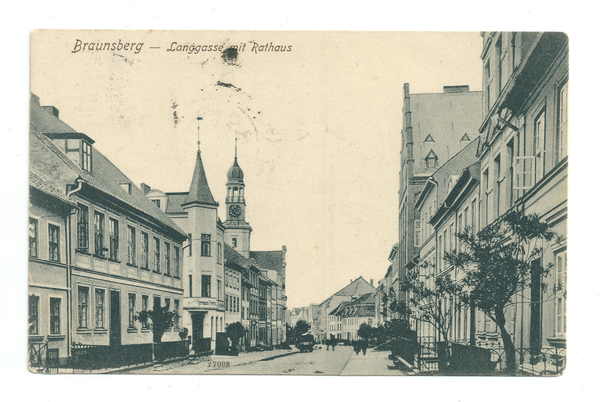 Braunsberg, Langgasse mit Rathaus