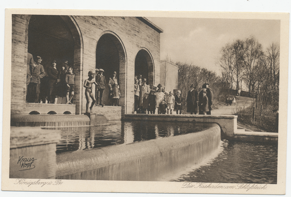 Königsberg, Kaskaden am Schloßteich