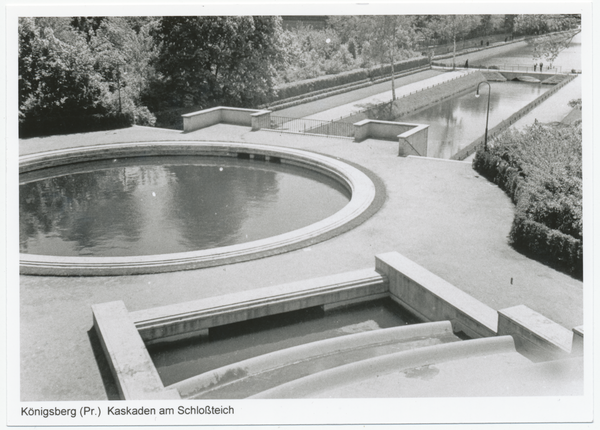 Königsberg, Kaskaden am Schlossteich