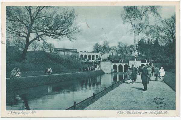 Königsberg, Kaskaden am Schloßteich