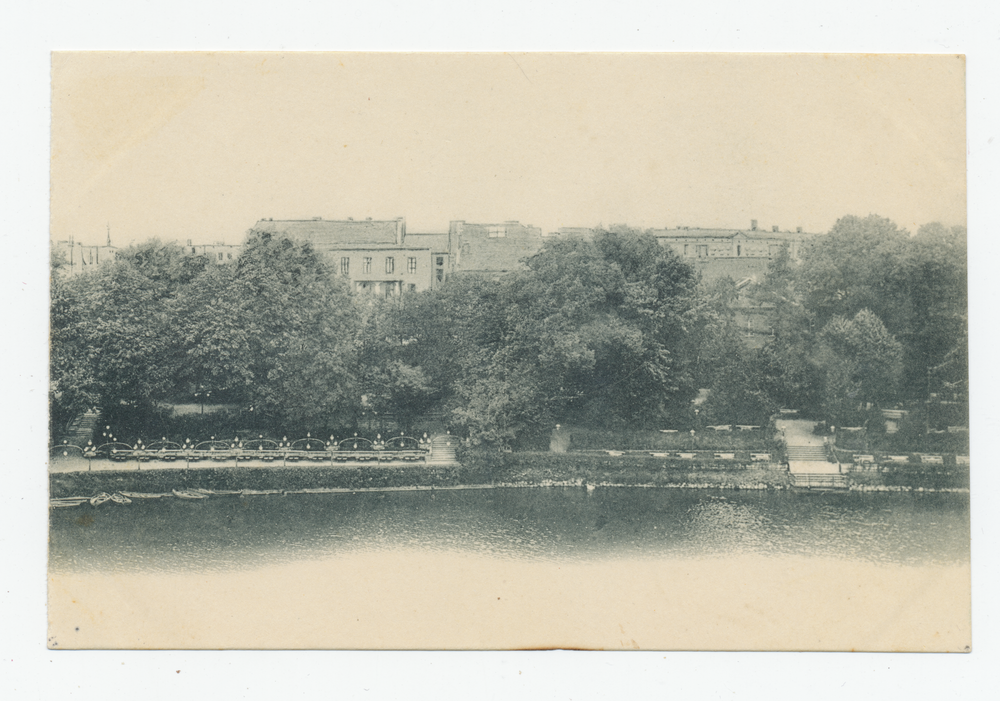 Königsberg, Schloßteichpanorama , rechter Teil