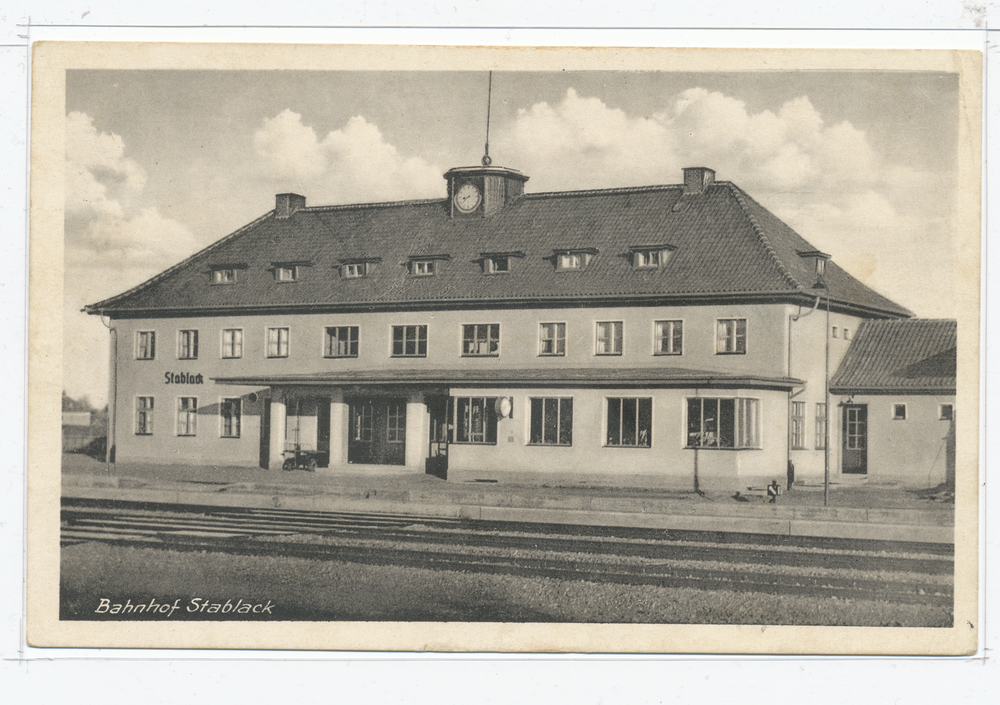 Stablack Kr. Preußisch Eylau, Gutsbezirk und Truppenübungsplatz, Bahnhof Stablack