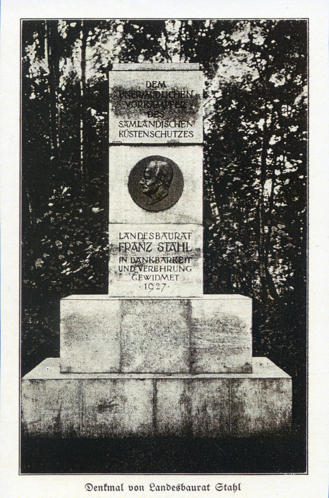 Georgenswalde, Denkmal Landesbaurat Franz Stahl