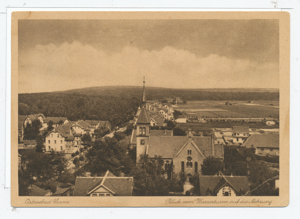 Cranz, Blick vom Wasserturm auf die Kurische Nehrung