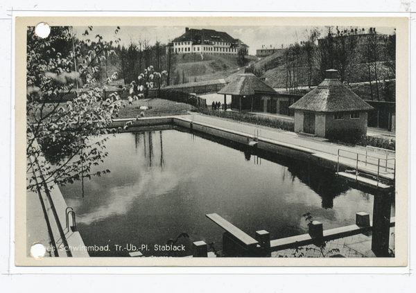 Stablack Kr. Preußisch Eylau, Gutsbezirk und Truppenübungsplatz, Schwimmbad