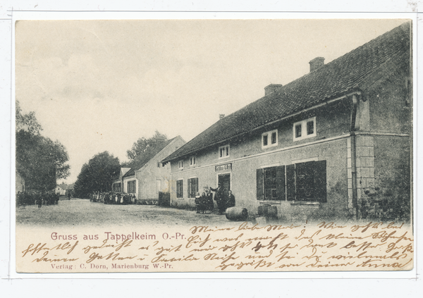 Tappelkeim Kr. Preußisch Eylau, Gasthaus, Ortsansicht