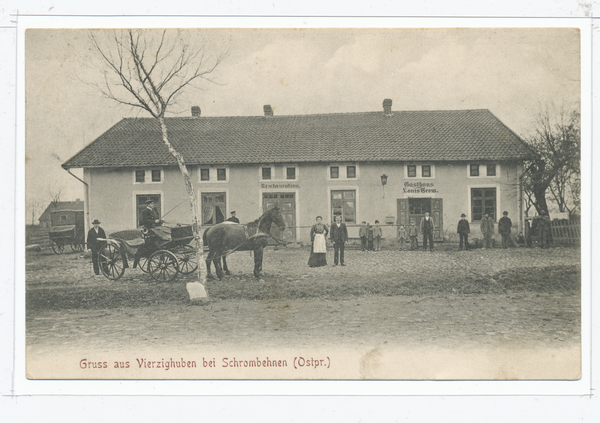 Vierzighuben Kr. Preußisch Eylau, Gasthaus und Restauration von Louis Grow