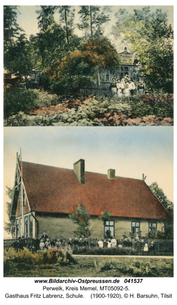 Perwelk, Gasthaus Fritz Labrenz, Schule