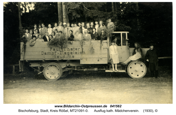 Bischofsburg, Ausflug kath. Mädchenverein