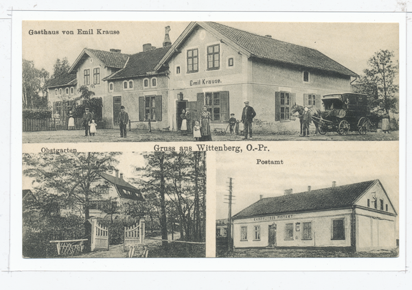 Wittenberg Kr. Preußisch Eylau, Gasthaus, Obstgarten, Postamt