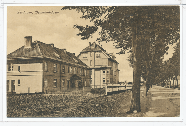 Gerdauen, Beamtenhäuser in der Bartener Straße