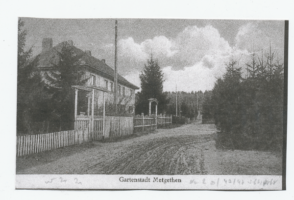 Metgethen, Gartenstadt,  Hindenburgweg 2, Bäckerei Salomon