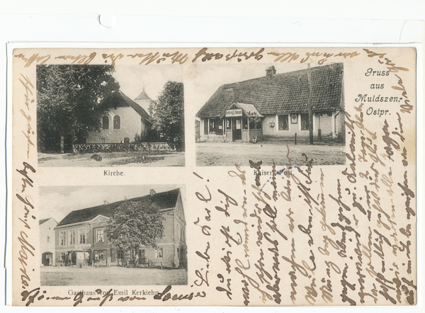 Muldszen, Kirche,Gasthaus, Post