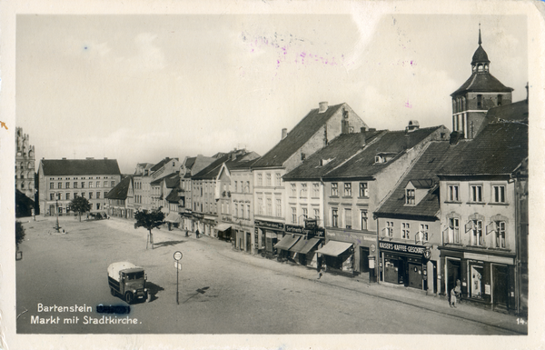 Bartenstein; Marktplatz mit Evangelischer Kirche