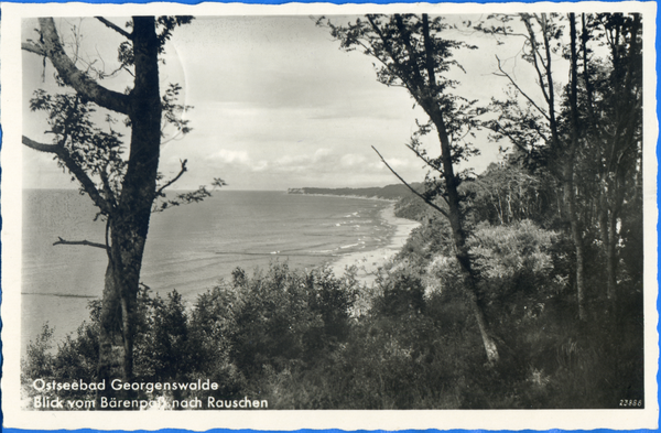 Georgenswalde, Blick vom Bärenpaß nach Rauschen