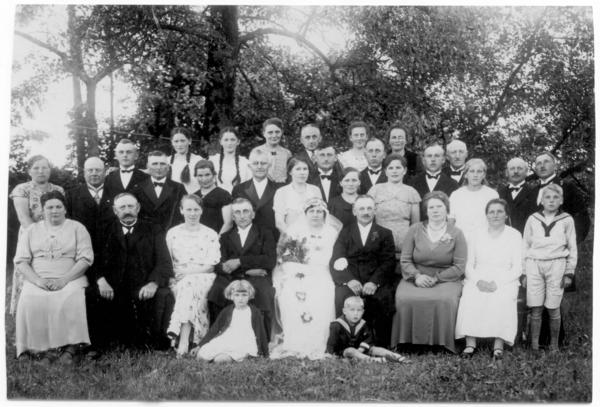 Hohenberge, Hochzeit Hugo Sreball und Marta Margies