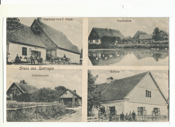 Barraginn, Gasthaus, Schulzenamt, Schule, Ortsansicht