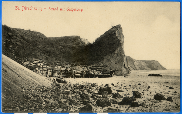 Groß Dirschkeim, Strand mit Galgenberg