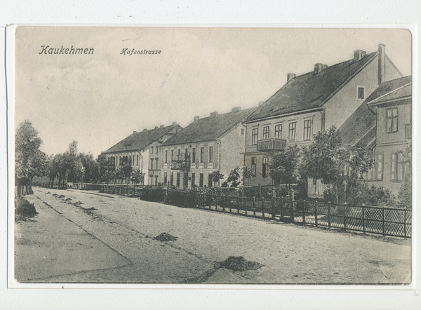 Kaukehmen, Blick in die Hafenstraße