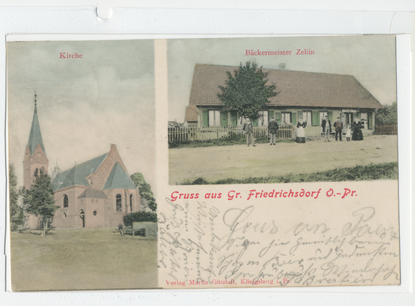 Groß Friedrichsdorf, Kirche, Haus Bäckermeister Zellin