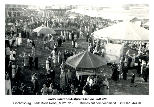 Bischofsburg, Kirmes auf dem Viehmarkt