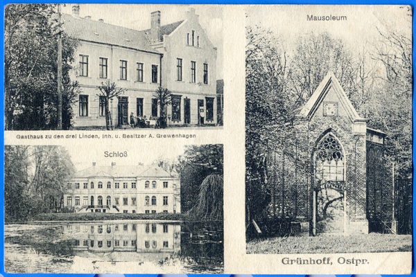 Grünhoff, Gasthaus, Schloss und Mausoleum