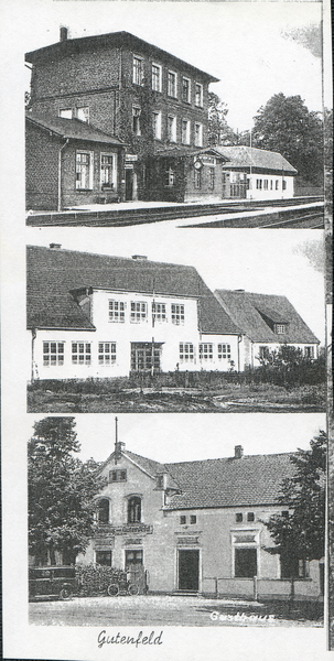 Gutenfeld, Bahnhof, Schule, Gasthaus