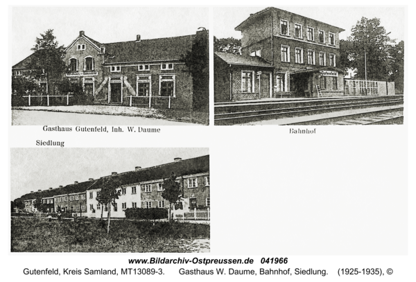 Gutenfeld, Gasthaus W. Daume, Bahnhof, Siedlung